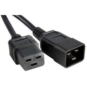 Enet Solutions, Inc. C19C20-6F-ENC ENET C19 a C20 Extensión de Cordón de Alimentación 6 pies Negro 250V 14 AWG 15A NEMA IEC-320 C19 a IEC-320 C20 Negro 6'