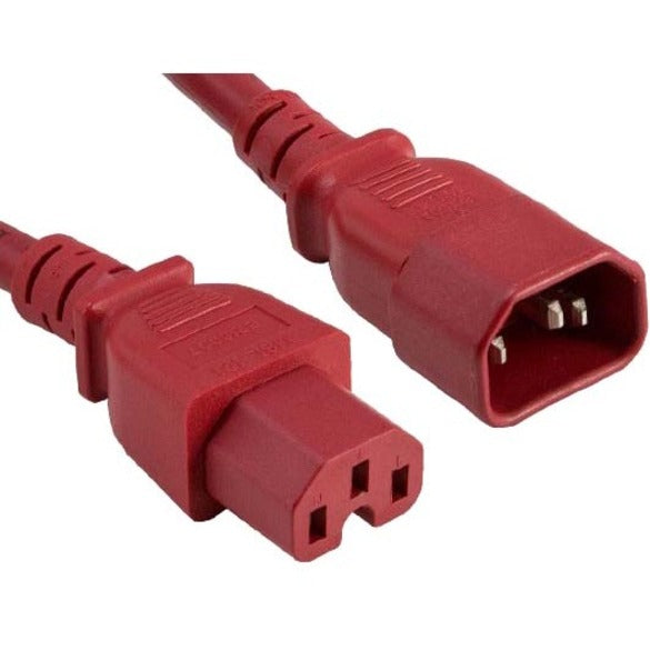 Enet Solutions, Inc. C14C15-RD-6F-ENC Cable de Extensión de Alimentación ENET C14 a C15 6ft Rojo 14 AWG 15A NEMA IEC-320 C14 a NEMA IEC-320 C15 Rojo 6'