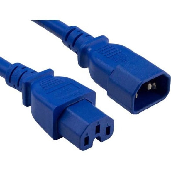 Enet Solutions, Inc. C14C15-BL-6F-ENC Cable de Extensión de Potencia ENET C14 a C15 6ft Azul 14 AWG 15A NEMA IEC-320 C14 a NEMA IEC-320 C15 Azul 6'