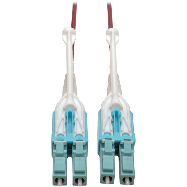 Eaton N821-02M-MG-T Tripp Lite by Eaton Cable de Fibra Óptica Dúplex Multimodo 10G 50/125 OM4 LSZH (LC/LC) con Pestañas Push/Pull Magenta 2 m
