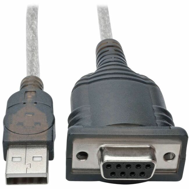 Eaton U209-18N-NULL Tripp Lite by Eaton Cable Adaptador USB a Null Modem Serial FTDI con Retención COM (USB-A a DB9 M/F) 18 pulg. (45.72 cm)