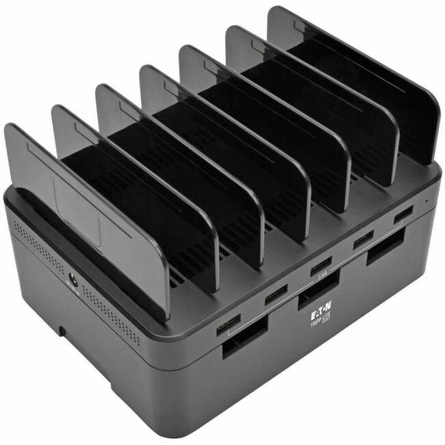 Eaton U280-005-ST Estación de Carga USB Eaton Tripp Lite Series de 5 Puertos con Almacenamiento Integrado de Dispositivos, Salida de Cargador USB 12V 4A (48W)