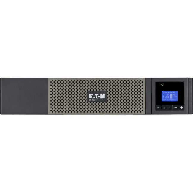 Eaton 5P750RC 5P UPS 750VA 600W 120V Line-Interactive UPS, 5-15P, 10x 5-15R Outlets, 16-Inch Depth, True Sine Wave, Cybersecure Network Card Option, 2U