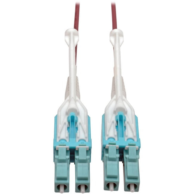 Eaton N821-05M-MG-T Tripp Lite Series 10G Duplex Multimode 50/125 OM4 LSZH Fiber Optic Cable (LC/LC), Push/Pull Tabs, Magenta, 5 m