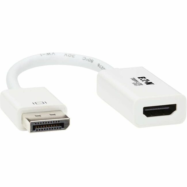 Eaton P136-06N-H2V2 Adaptador Activo Eaton Tripp Lite Series de DisplayPort a HDMI Convertidor de Video (M/H), 4K 60 Hz, DP 1.2, HDCP 2.2, 6 in.