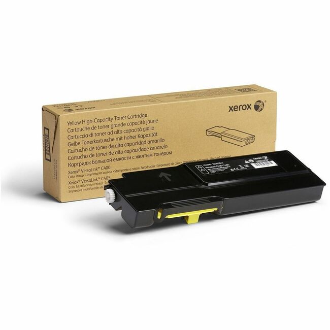 Xerox 106R03513 Cartucho de Tóner Amarillo de Alta Capacidad Xerox Genuino Xerox® VersaLink® C400 Impresora a Color, C405 Impresora Multifunción a Color (4800 Páginas) - 106R03513