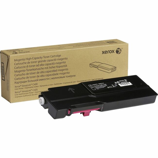 Xerox 106R03515 Genuine Xerox&reg; VersaLink&reg; C400 Color Printer, C405 Color Multifunction Printer Cartucho de Tóner de Alta Capacidad Magenta (4800 Páginas) - 106R03515
