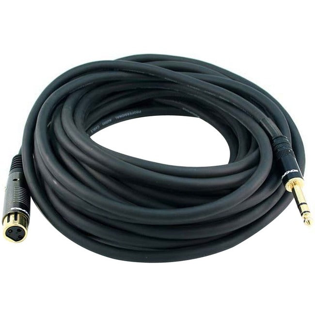 Monoprice, Inc. 4773 Monoprice Cable de Serie Premier XLR Hembra a 1/4 pulgada TRS Macho 16AWG de 35 pies (Chapado en Oro)