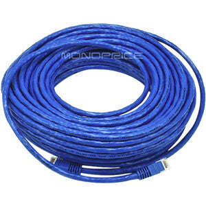 Monoprice, Inc. 5027 Monoprice 75FT 24AWG Cat6 550MHz UTP Ethernet Bare Copper Network Cable - Blue