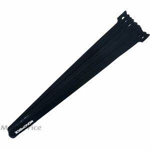 Monoprice, Inc. 6489 Cintas Adhesivas de Gancho y Bucle Monoprice, 13 pulgadas, 100 piezas/Paquete, Negro