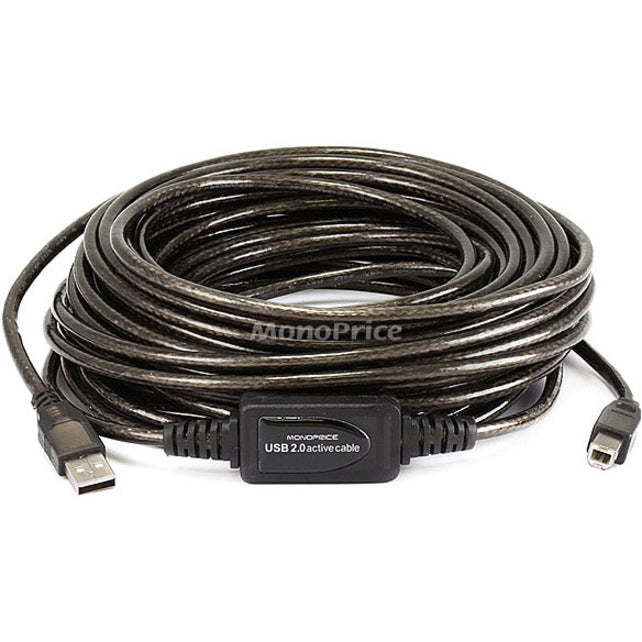 Monoprice, Inc. 7643 Monoprice Cable Activo USB 2.0 A Macho a B Macho de 49 pies 15M