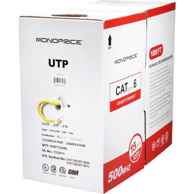 Monoprice, Inc. 8109 Cable de Red Monoprice Cat. 6 UTP