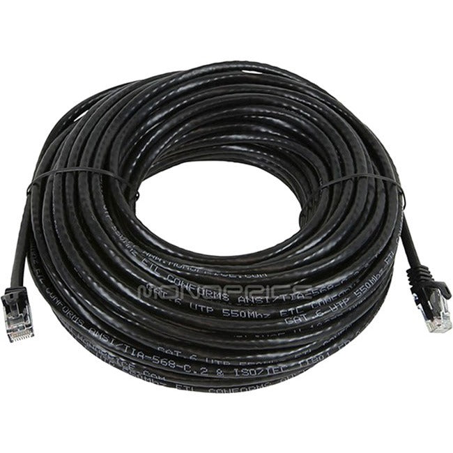 Monoprice, Inc. 9788 Cable de Parcheo Ethernet de Red Monoprice FLEXboot Series Cat6 24AWG UTP, 75 pies Negro