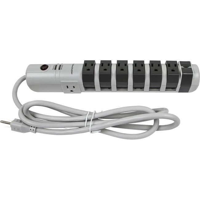 Monoprice, Inc. 11146 Monoprice Protector de Sobretensión de 8 Enchufes Giratorio - 2160 Joules