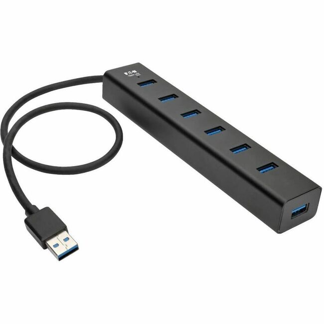Eaton U360-007-AL Tripp Lite by Eaton Concentrador USB 3.0 SuperSpeed de 7 Puertos / Divisor Portátil Mini Aluminio 5 Gbps