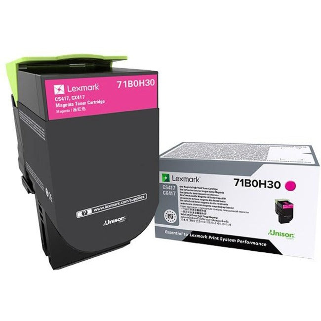 Lexmark 71B0H30 Cartucho de Tóner Láser de Alto Rendimiento Lexmark Unison - Paquete Magenta