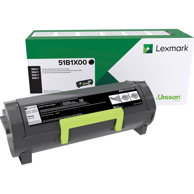 Lexmark 51B1X00 Cartucho de Tóner Láser Original Lexmark de Rendimiento Extra Alto - 1 Pieza