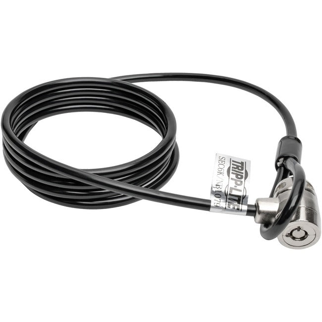 Eaton SEC6K Candado de Seguridad Eaton Tripp Lite Series para Laptops y Periféricos, con Llave, Cable de 6 pies (1.83 m)
