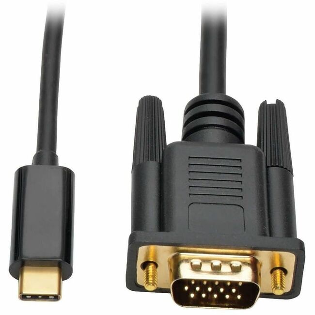 Eaton U444-006-V Cable Adaptador Activo USB-C a VGA de la Serie Eaton Tripp Lite (M/M), Negro, 6 ft. (1.8 m)