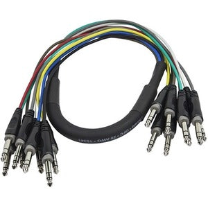 Monoprice, Inc. 601191 Monoprice Cable de Serpiente de 1 Metro (3ft) 8-Canales de 1/4 pulgada TRS Macho a 1/4 pulgada TRS Macho