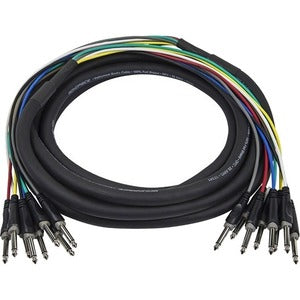 Monoprice, Inc. 601496 Monoprice Cable de Serpiente 6 Metros (20ft) 8 Canales 1/4inch TS Macho a 1/4inch TS Macho