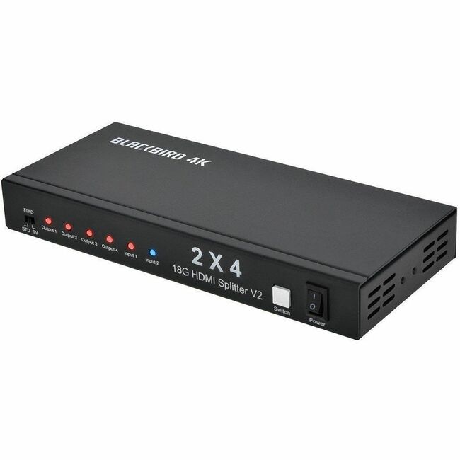 Monoprice, Inc. 15866 Monoprice Blackbird 4K30 2x4 Video Splitter And Switch with HDMI