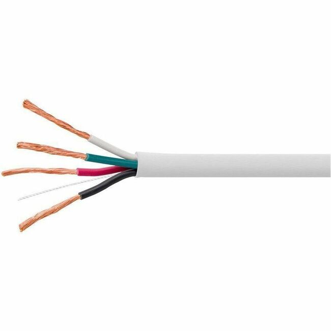 Monoprice, Inc. 16083 Cable de Altavoz Monoprice, Clasificación CL2, 4 Conductores, 16AWG, 1000ft, Blanco