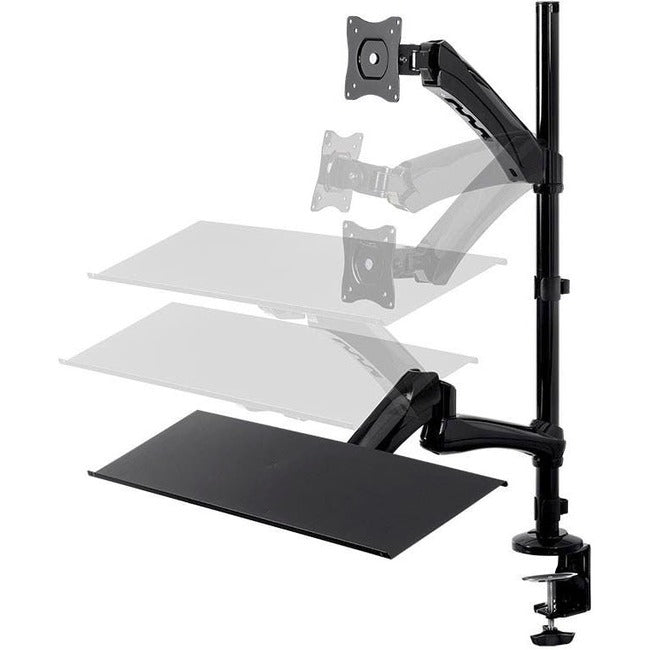 Monoprice, Inc. 15718 Monoprice Sit-Stand 15718 Soporte de Escritorio para Monitor, Teclado