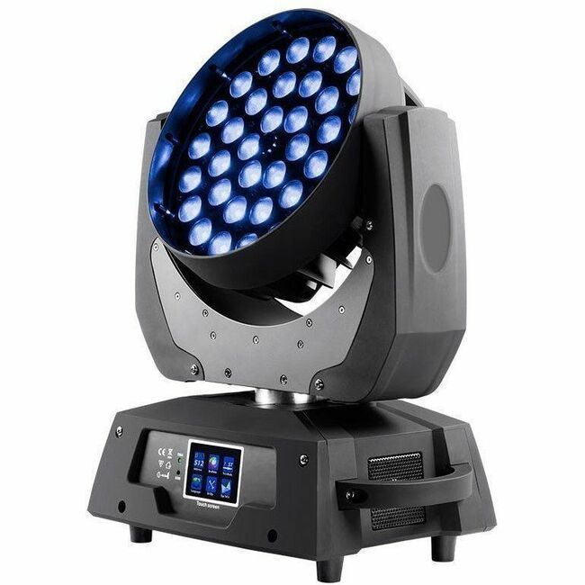 Monoprice, Inc. 612812 Stage Right Wash 360W LED DMX Moving Head RGBW Luz de Escenario con Zoom