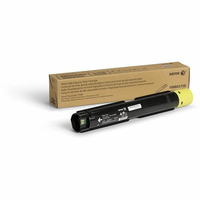 Xerox 106R03758 Genuine Xerox&reg; VersaLink&reg; C7000 Color Printer Cartucho de Tóner Amarillo de Alta Capacidad (10100 Páginas) - 106R03758