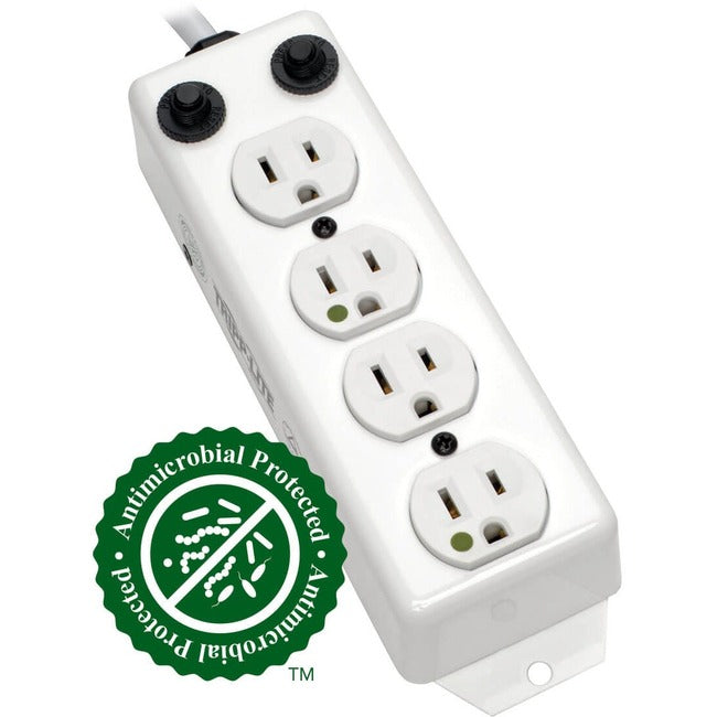 Eaton PS-407-HG-OEM Tripp Lite by Eaton Safe-IT UL 1363A Regleta de Energía de Grado Médico para Área de Cuidado de Pacientes 4x Salidas de 15A de Grado Hospitalario Cubiertas de Seguridad Cordón de 7 ft.