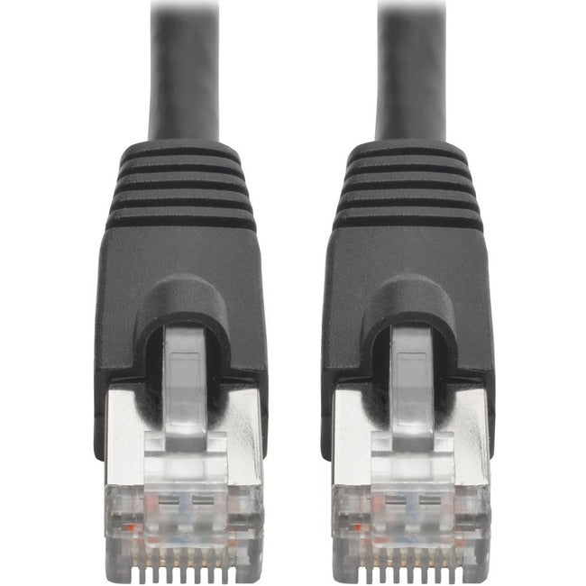 Eaton N262-025-BK Cable de Red Ethernet Blindado STP Cat6a 10G sin Enganches Eaton Tripp Lite Series (RJ45 M/M), PoE, Negro, 25 ft. (7.62 m)