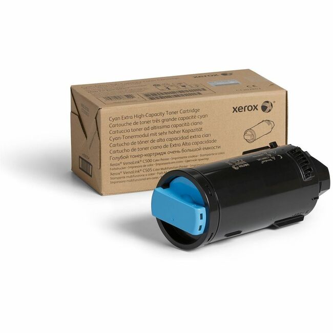 Xerox 106R03866 Genuine Xerox&reg; VersaLink&reg; C500 Color Printer, C505 Color Multifunction Printer Cartucho de Tóner Cyan de Capacidad Extra Alta (9000 Páginas) - 106R03866
