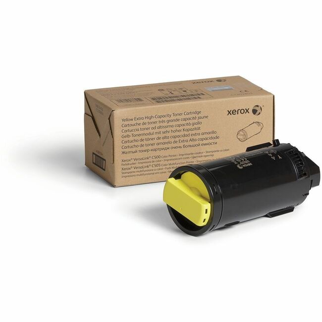 Xerox 106R03868 Genuine Xerox&reg; VersaLink&reg; C500 Color Printer, C505 Color Multifunction Printer Yellow, Extra High capacity Toner Cartridge (9000 Pages) - 106R03868