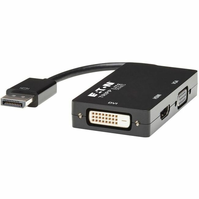 Eaton P136-06N-HDV4K6 Adaptador convertidor todo en uno Tripp Lite by Eaton DisplayPort a VGA/DVI/HDMI - 4K 60 Hz HDMI DP 1.2