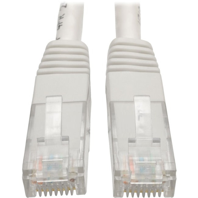 Eaton N200-100-WH Cable Ethernet Gigabit Moldeado Eaton Tripp Lite Series Cat6 (UTP) (RJ45 M/M), PoE, Blanco. 100 pies (30.5 m)