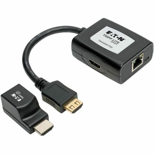 Eaton B126-1P1M-U-POC Kit Extensor HDMI sobre Cat5/6 Eaton Tripp Lite Series, Transmisor/Receptor para Video/Audio, PoC, Hasta 100 ft. (30 m), TAA