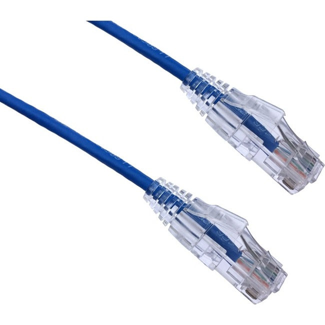 Axiom C6ABFSB-B80-AX 80FT CAT6A BENDnFLEX Cable de Parche Ultra Delgado sin Enganche 650mhz (Azul)