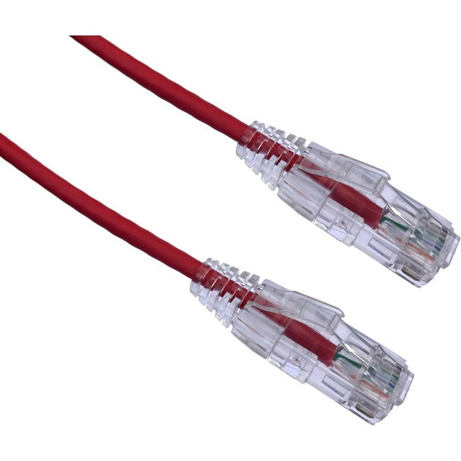 Axiom C6ABFSB-R20-AX 20FT CAT6A BENDnFLEX Ultra-Thin Snagless Patch Cable 650mhz (Red)