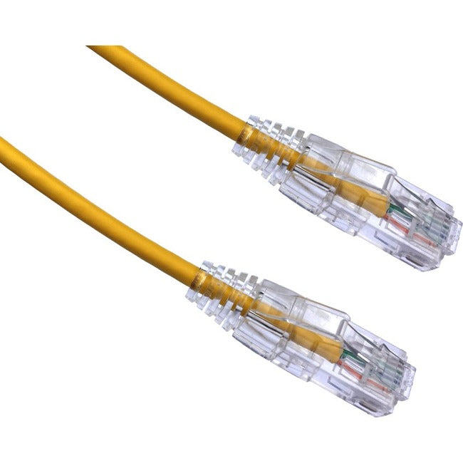 Axiom C6ABFSB-Y40-AX 40FT CAT6A BENDnFLEX Cable de Parche Ultra-Delgado sin Enganches 650mhz (Amarillo)