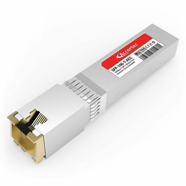 Accortec Incorporated SFP-10G-T-ACC Módulo Accortec 10GBase-T SFP+ con Conector RJ45 Compatible con Cisco