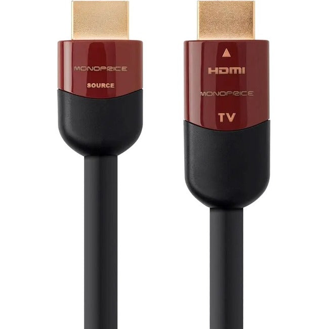 Monoprice, Inc. 12959 Cable HDMI 4K de Alta Velocidad Monoprice 30ft - Clasificación CL2 en Pared 18Gbps Activo Negro