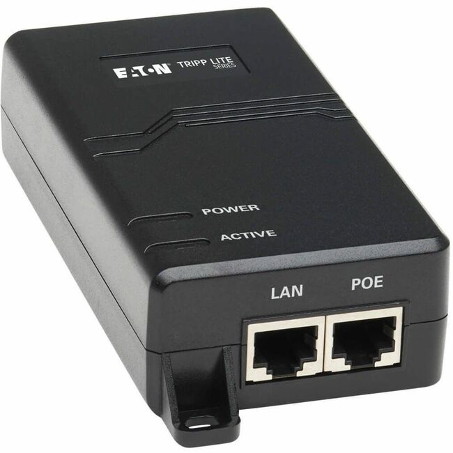 Eaton NPOE-30W-1G Tripp Lite by Eaton Inyector Midspan Activo PoE+ Gigabit - IEEE 802.3at/802.3af 30W 1 Puerto