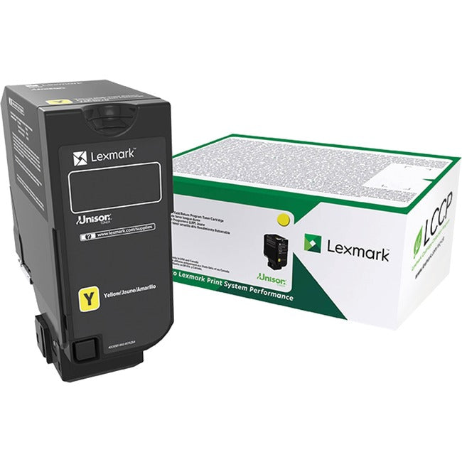 Lexmark 74C0SYG Cartucho de Tóner Láser Original Lexmark Unison Rendimiento Estándar - Amarillo - 1 Pieza