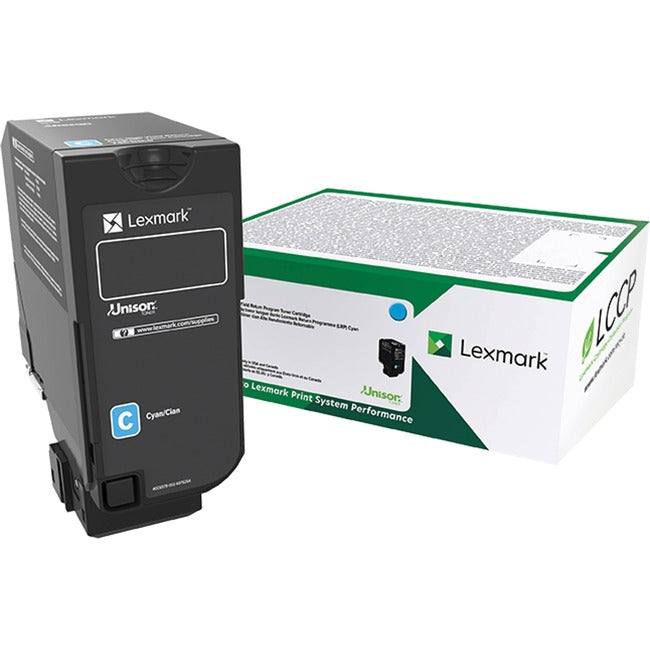 Lexmark 74C0SCG Cartucho de Tóner Láser Original Lexmark Unison Rendimiento Estándar - Cian - 1 Pieza