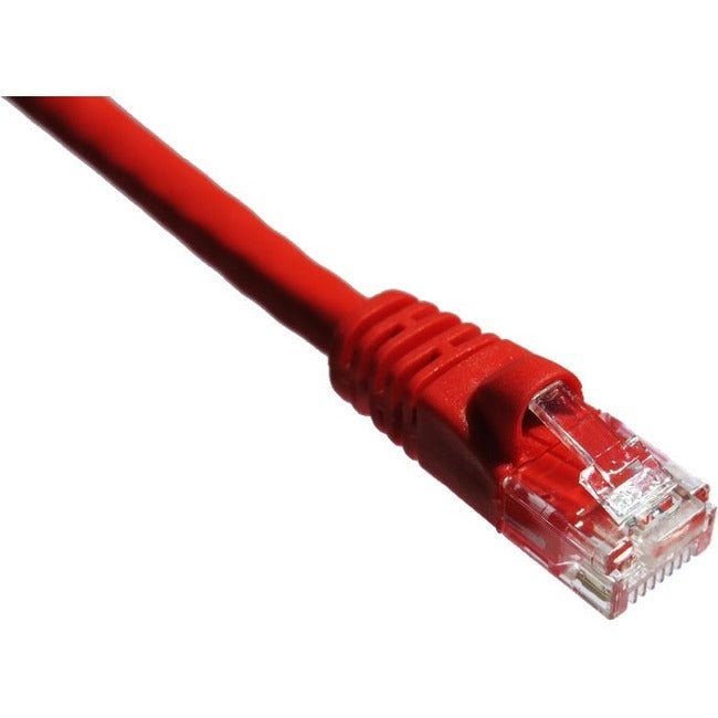 Axiom AXG95828 50FT CAT6A 650mhz Cable de Parcheo con Bota Moldeada (Rojo) - Compatible con TAA