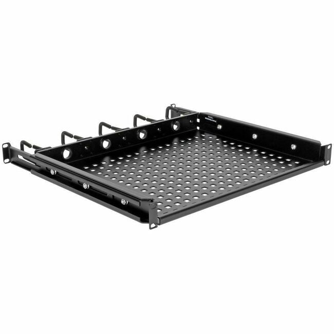 Eaton SRWSHELF4P1U Tripp Lite by Eaton SmartRack Estante de Acero Cantiléver para Bastidor - 1U Ventilado Anillos Integrados de Administración de Cables 14.2 in. de Profundidad Soporta hasta 50 lbs (22.2 kgs)