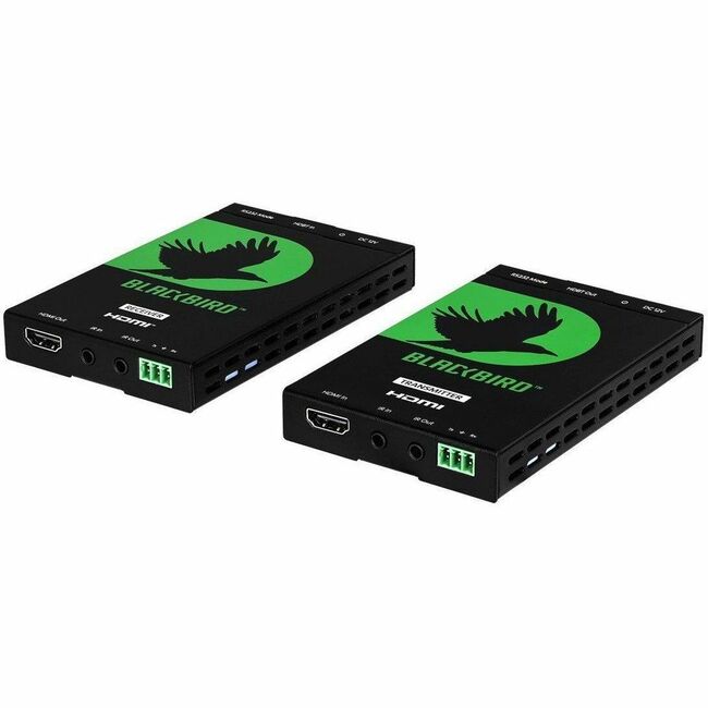 Monoprice, Inc. 21609 Monoprice Blackbird 4K60 Pro HDBaseT Lite Video Extender Kit hasta 70m con IR, PoC, RS-232, HDCP 2.2