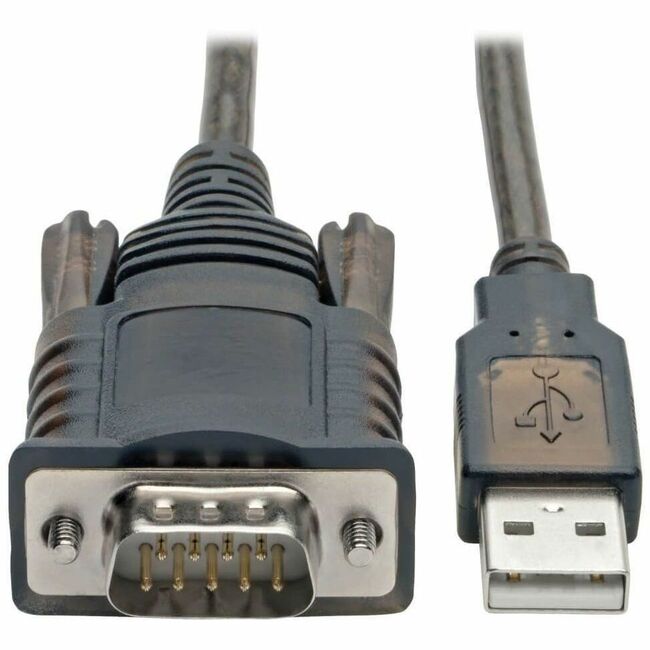 Eaton U209-005-COM Tripp Lite by Eaton Cable Adaptador RS232 a USB con Retención COM (USB-A a DB9 M/M) FTDI 5 ft. (1.52 m)