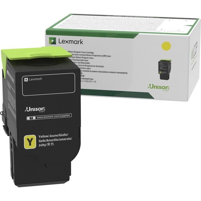 Lexmark 78C10Y0 Cartucho de Tóner Láser Original Lexmark Unison de Rendimiento Estándar - Amarillo - 1 Pieza